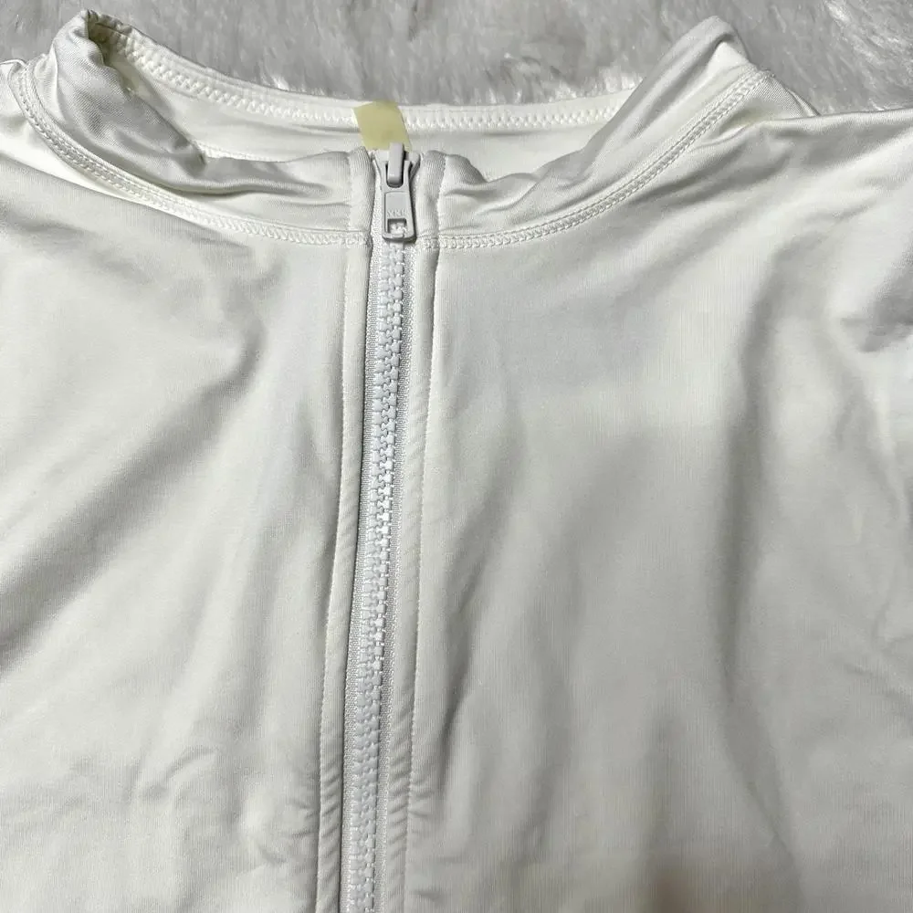 NWT Skims Rare Sleeveless Zipper Sporty One-Piece Swimsuit Marble Women’s 4X